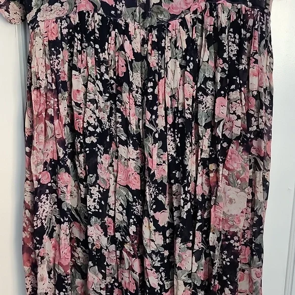 Papillon floral crinkle dress vintage from the 90s - Picture 8 of 14